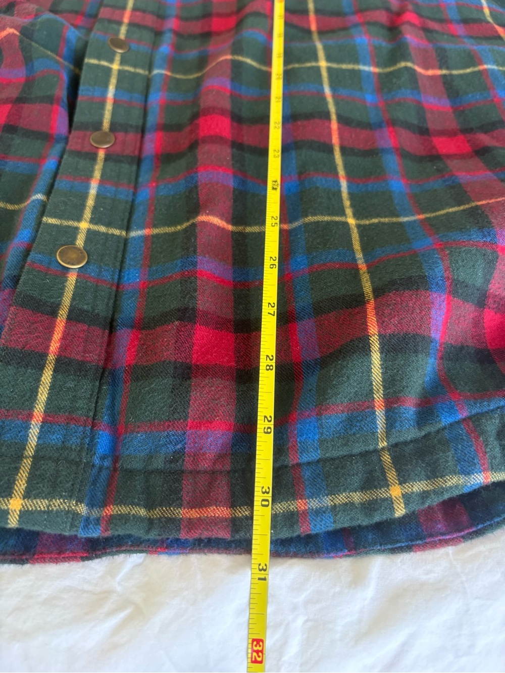 L.L. Bean Men's Plaid Flannel Hooded Shirt Jacket Shacket Size XL - Picture 7 of 9